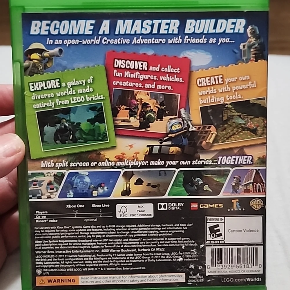 Microsoft Xbox One LEGO Worlds Game - Green Case - Picture 3 of 4